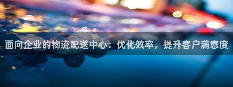 28圈.ccm南宫：面向企业的物流配