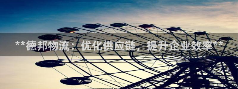 28圈加拿大：**德邦物流：优化供应