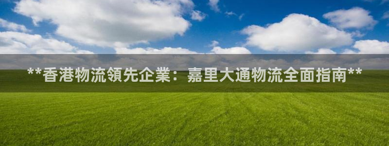 28圈是什么软件：**香港物流領先企