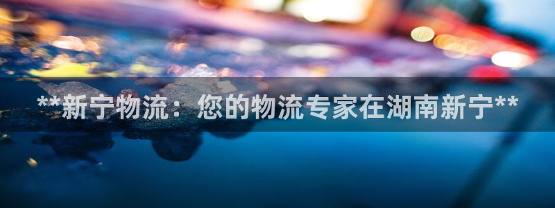 28圈的平台：**新宁物流：您的物流