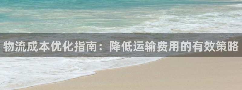 28圈注册条件：物流成本优化指南：降