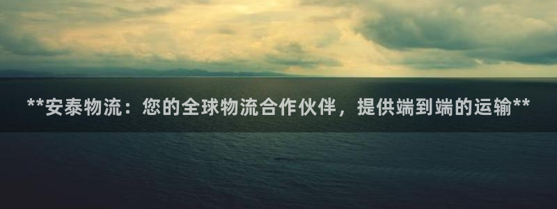 28圈分分压单双技巧：**安泰物流：