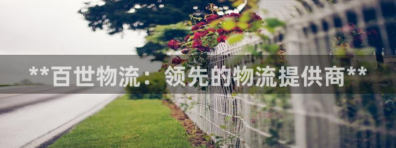 28圈注册网页版：**百世物流：领先