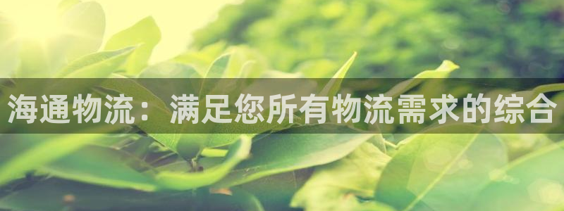 28圈.ccmpcios：海通物流：