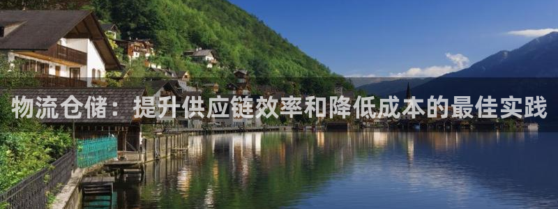 28圈充值方式：物流仓储：提升供应链