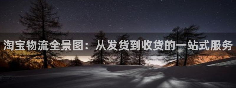 28圈比特28真实吗：淘宝物流全景图